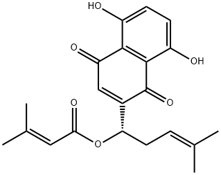 β,β-Dimethylacrylalkannin Structure