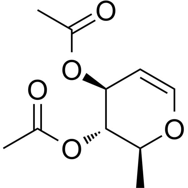 3,4-Di-O-acetyl-L-rhamnal Structure