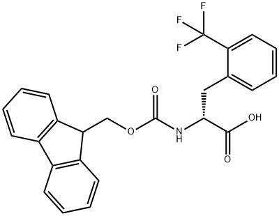 Fmoc-D-2-Trifluoromethylphenylalanine Structure