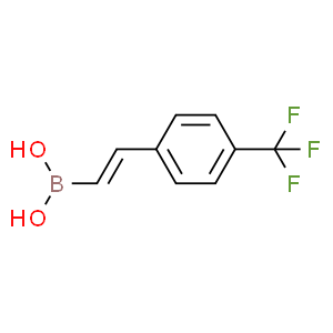 (E)-(4-(Trifluoromethyl)styryl)boronicacid  Structure