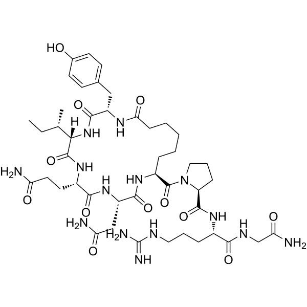 [1, 6-Aminosuberic acid]-arginine-Vasotocin Structure