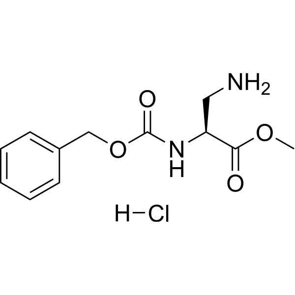 3-Amino-N-(benzyloxycarbonyl)-L-alanine methyl ester hydrochloride Structure