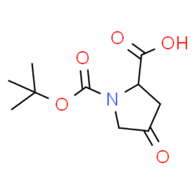 N-Boc-4-Oxo-D-proline  Structure