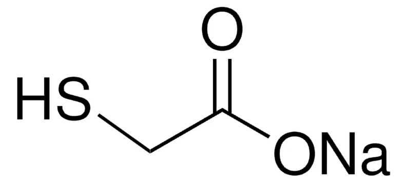 Sodium Thioglycolate Structure