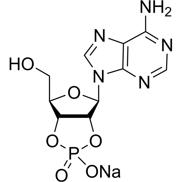 Adenosine 2',3'-cyclic phosphate sodium Structure