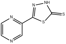 5-pirazynylo-1,3,4-tiadiazolo-2-tiol Structure
