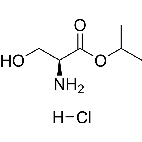 L-Serine isopropyl ester hydrochloride Structure