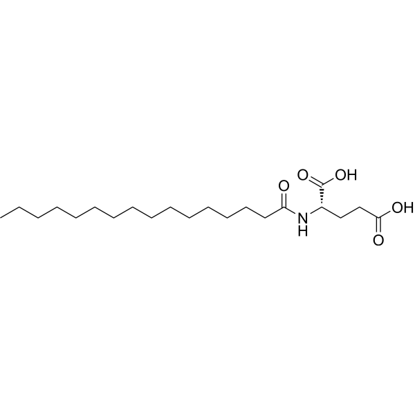 Palmitoyl glutamic acid Structure