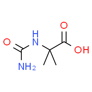 N-carbamoyl-α-aminoisobutyric acid  Structure
