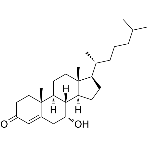 7α-Hydroxy-4-cholesten-3-one Structure