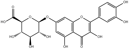 Quercetin 7-glucuronide Structure