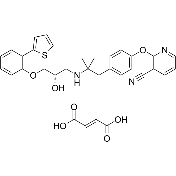 Lubabegron fumarate Structure