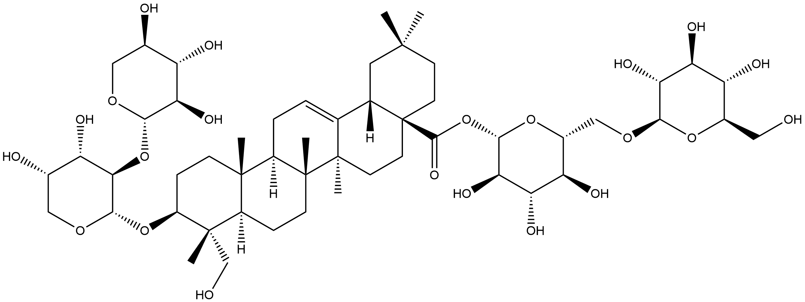 Akebia saponin E Structure