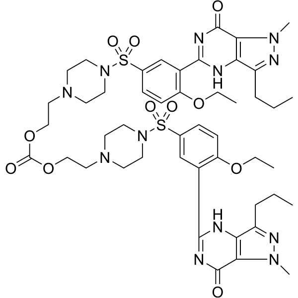 Lodenafil carbonate Structure