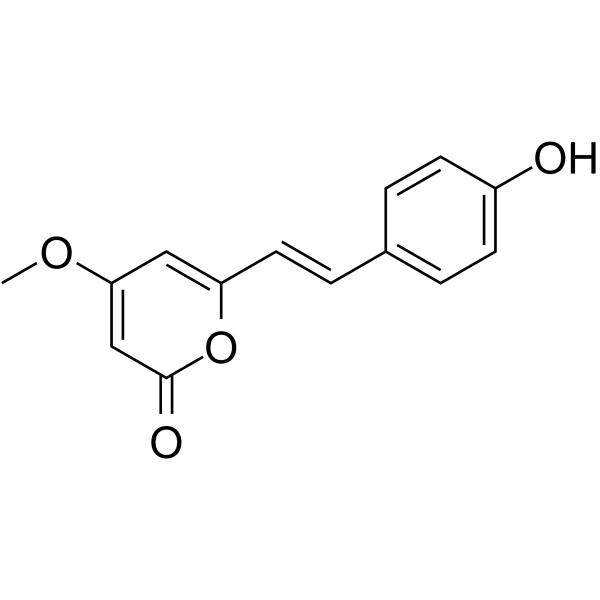 p-Hydroxy-5,6-dehydrokawain Structure