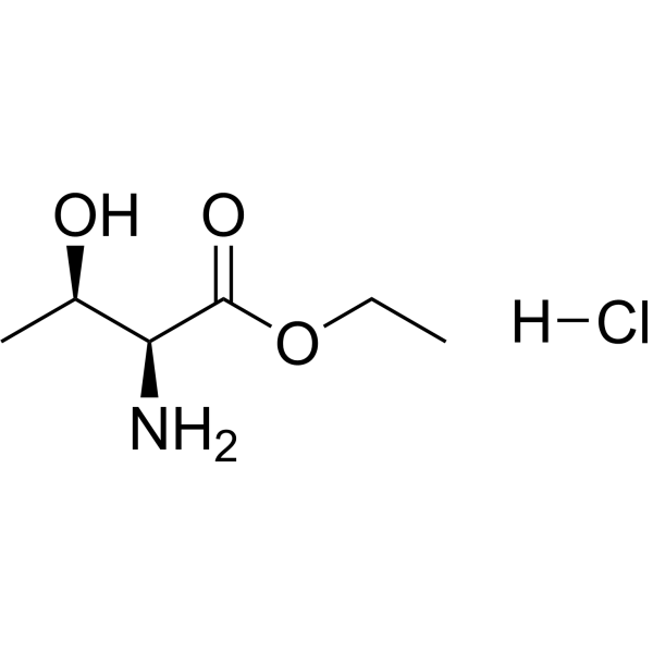 (2S, 3R)-Ethyl 2-amino-3-hydroxybutanoate hydrochloride Structure