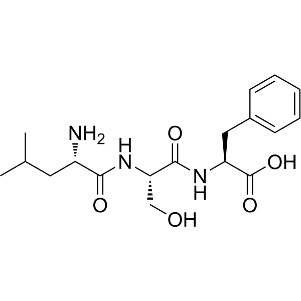 H-Leu-Ser-Phe-OH Structure