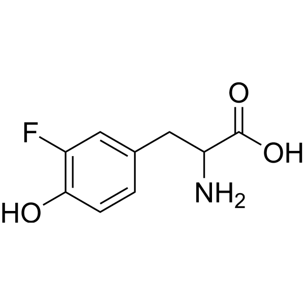 2-Amino-3-(3-fluoro-4-hydroxyphenyl)propanoic acid Structure