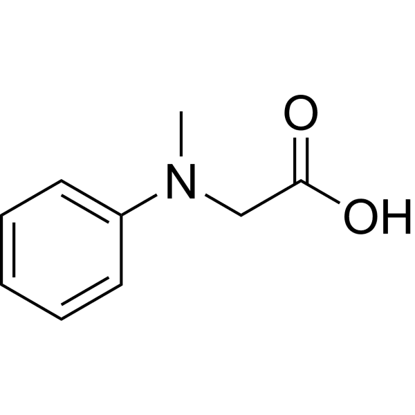 N-Methyl-N-phenylglycine Structure