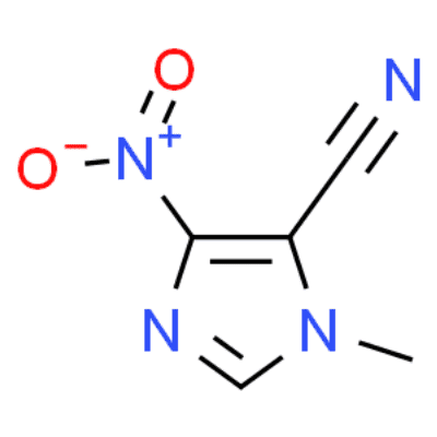 1-Methyl-4-nitro-1H-imidazole-5-carbonitrile  Structure