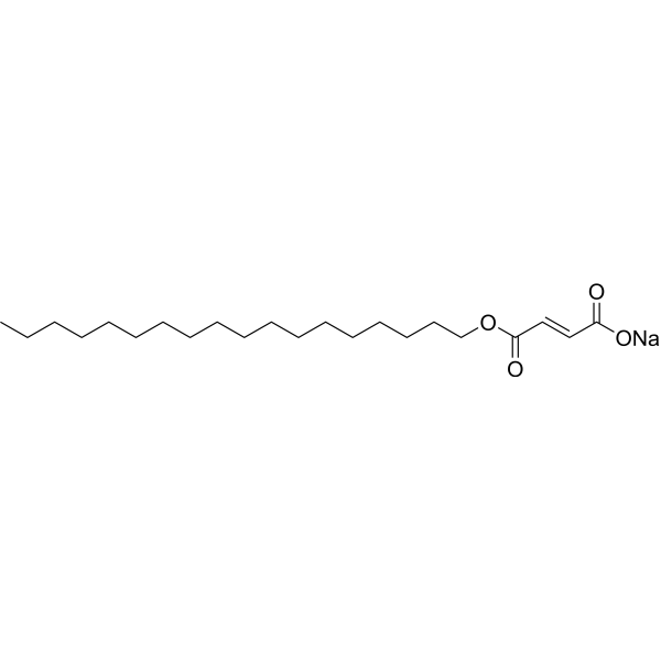 Sodium stearyl fumarate Structure