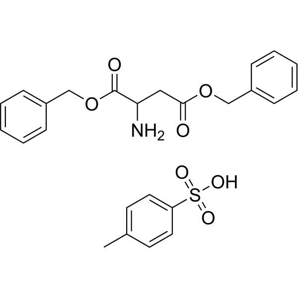 Dibenzyl aspartate 4-methylbenzenesulfonate Structure