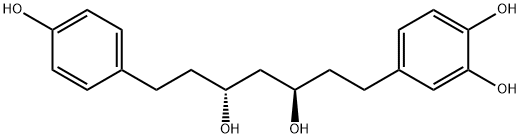 3,5-Dihydroxy-1-(3,4-dihydroxyphenyl)-7-(4-hydroxyphenyl)heptane Structure