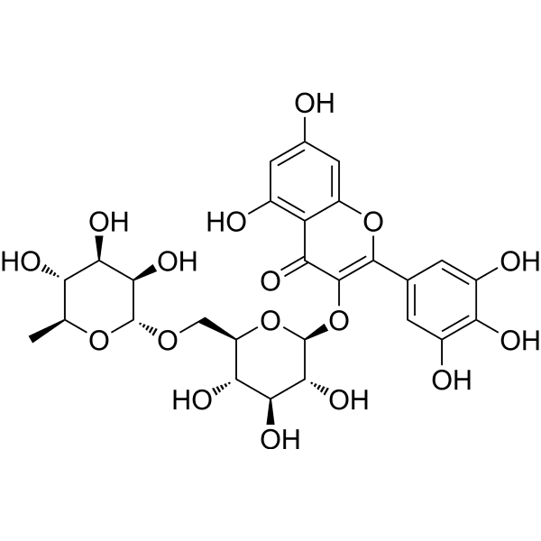 Myricetin-3-O-rutinoside Structure