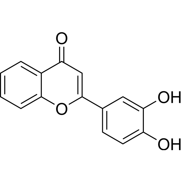 3',4'-Dihydroxyflavone Structure