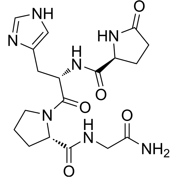 Glp-His-Pro-Gly-NH2 Structure