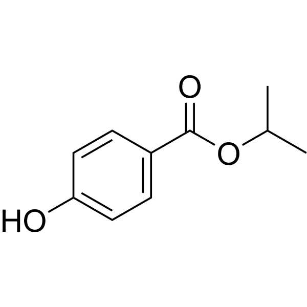 Isopropyl 4-hydroxybenzoate Structure