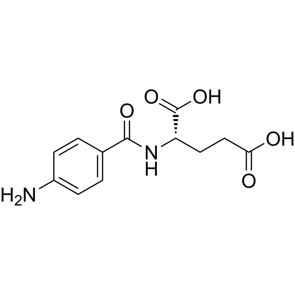 (4-Aminobenzoyl)-L-glutamic acid Structure