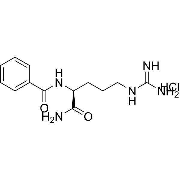 (S)-N-(1-Amino-5-guanidino-1-oxopentan-2-yl)benzamide hydrochloride Structure