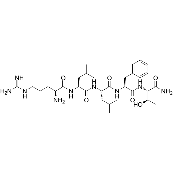 RLLFT-NH2 Structure