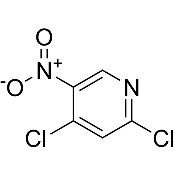 2,4-Dichloro-5-nitropyridine Structure