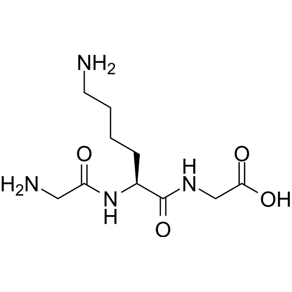 H-Gly-Lys-Gly-OH Structure