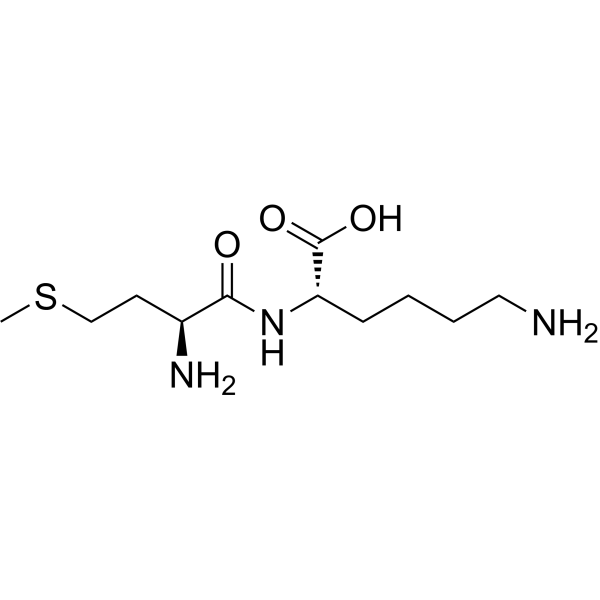 H-Met-Lys-OH Structure