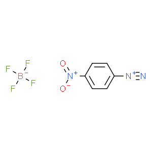 4-Nitrobenzenediazoniumtetrafluoroborate  Structure