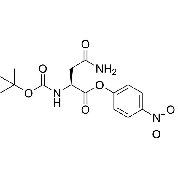 (S)-4-Nitrophenyl 4-amino-2-((tert-butoxycarbonyl)amino)-4-oxobutanoate Structure