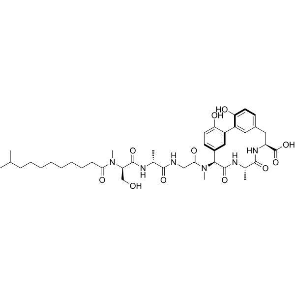 Arylomycin A2 Structure