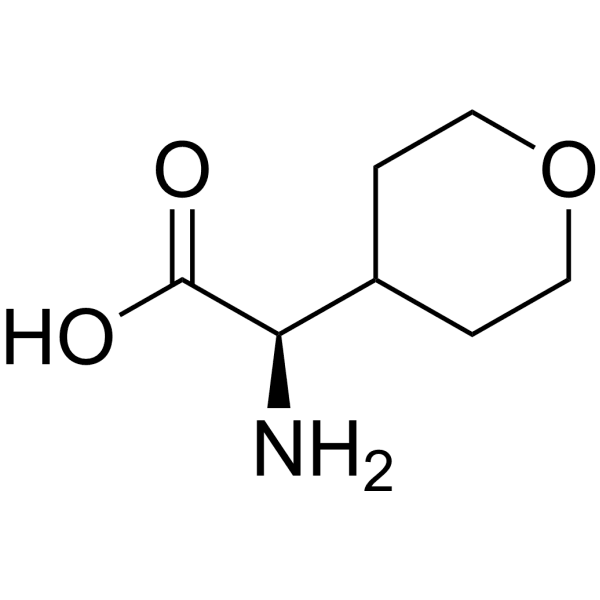 (R)-2-Amino-2-(tetrahydro-2H-pyran-4-yl)acetic acid Structure
