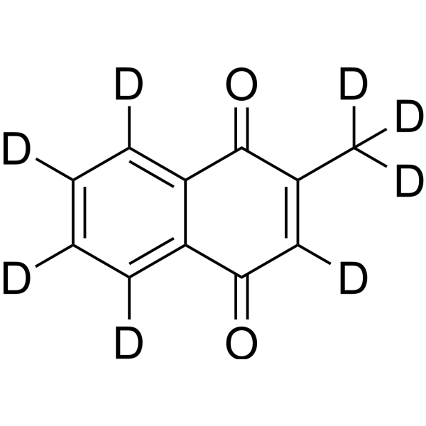 Vitamin K3-d8 Structure