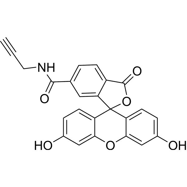 FAM alkyne, 6-isomer  Structure