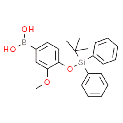 [4-[tert-butyl(diphenyl)silyl]oxy-3-methoxyphenyl]boronic acid  Structure