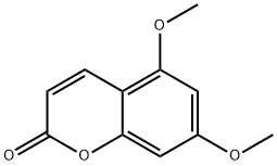5,7-Dimethoxycoumarin Structure