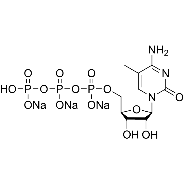 5-Methylcytidine 5′-triphosphate trisodium Structure