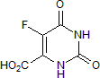 5-Fluoroorotic acid Structure