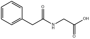 Phenylacetylglycine Structure