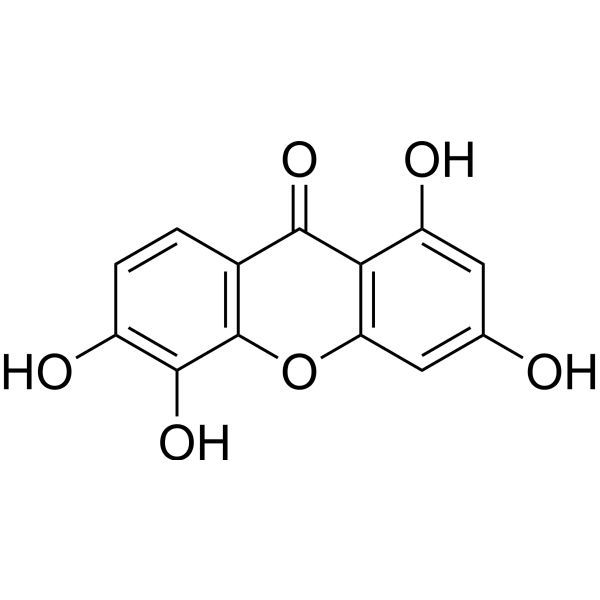 1,3,5,6-Tetrahydroxyxanthone  Structure