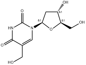 5-Hydroxymethyl-2'-deoxyuridine Structure